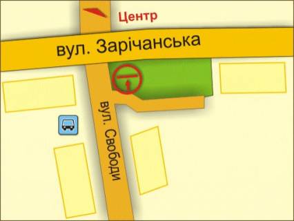Billboard A in Khmelnitsky st. Svobodi, 16 "a" scheme