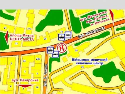 Video Billboard A in Lviv вул. Антоновича – Бандери – Невського, розмір 2,3 х 3,2 м екран - 563432 scheme