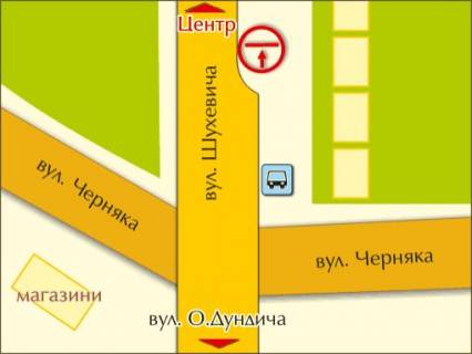 Billboard A in Rivne st. Suhevica, 2 scheme