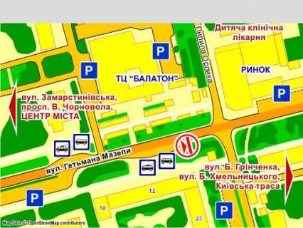 Video Billboard A in Lviv 'вул. Мазепи, 12 "Сільпо" ,розмір 2,3 х 3,2 м, екран - 563596 scheme