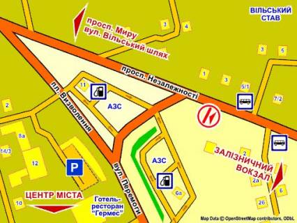 Billboard B in Zhytomyr st. Nezaleznosti, 2 scheme