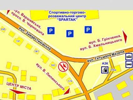 Video Billboard B in Lviv вул. Замарстинівська, 183 – Мазепи ТЦ "Спартак", розмір 2,3 х 3,2 м екран - 563480 scheme