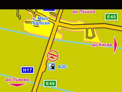 Billboard A in Lviv с. Малі Підліски (Київська траса, напрямок до Києва), конструкція ||, 5х12 м scheme