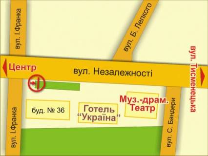 Citylight A in Lviv st. Nezaleznosti, 36, misce 2 scheme