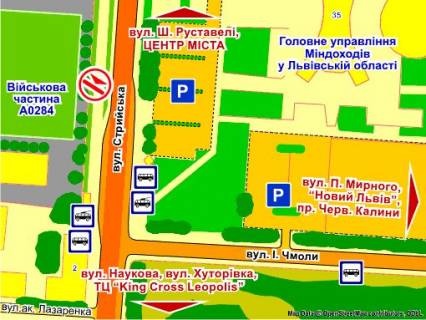 Backlight A in Lviv st. Strijs'ka, navproti Derzavnoi Podatkovoi Administracii, rozmir 3 h 4 m scheme