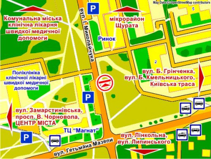 Billboard A in Lviv вул. Миколайчука, 2 – Мазепи, розмір 2,3 х 3,2 м беклайт scheme