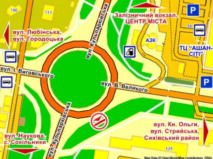 Scrolller, Scroll A in Lviv вул. Кульпарківська – В. Великого, справа, розмір 2,3 х 3,2 м скрол - 658932 scheme