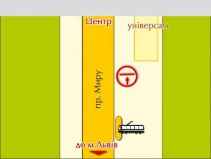 Video Billboard B in Zhytomyr вул. Велика Бердичівська, 54, розмір 2,3 х 3,2 м екран - 563637 scheme