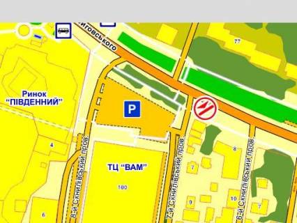 Video Billboard A in Lviv вул. Виговського, 7-й Скнилівський пр. 7, ТЦ "Вам" , розмір 2,3 х 3,2 м, екран - 563541 scheme