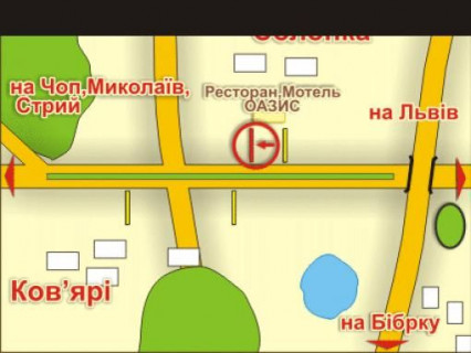 Billboard A in Lviv с. Солонка (напрямок до Чопа), місце 4 scheme