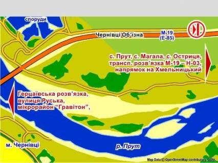 Billboard B in Magala с. Магала (напрямок на Хмельницький), 4x8 м scheme