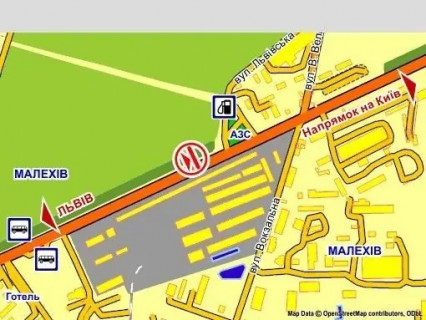 Billboard B in Lviv с. Малехів (Київська траса, біля АЗС "WOG"),  5х12 м scheme