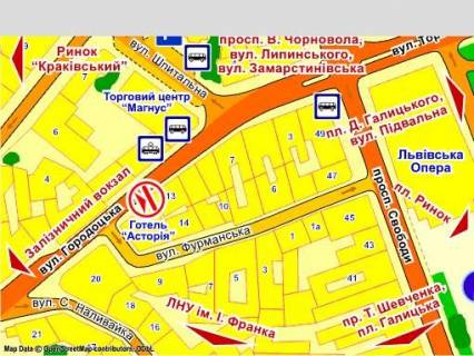 Video Billboard A in Lviv вул. Городоцька, 13 (стіна), розмір 2,3 х 3,2 м екран - 563473 scheme