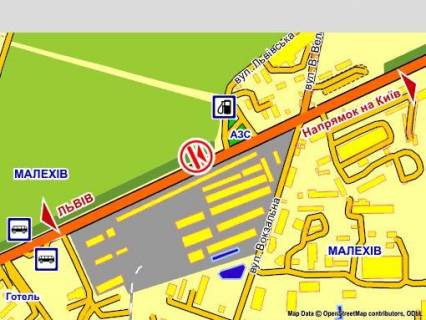 Video Billboard A in Malekhiv с. Малехів (Київська траса, біля АЗС "WOG", розмір 5 х 12 м, екран - 563529 scheme