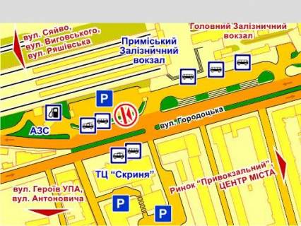 Video Billboard A in Lviv вул. Городоцька (навпроти ТЦ "Скриня"), розмір 2,3 х 3,2 м, екран - 563567 scheme