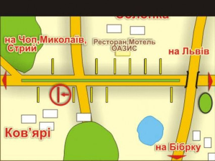 Billboard B in Lviv с. Солонка (напрямок до Чопа), місце 8 scheme