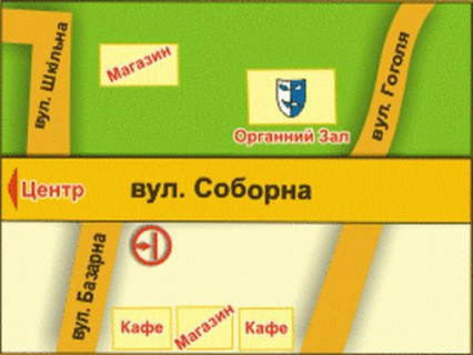 Billboard A in Lviv st. Soborna (navproti Organnogo zalu), misce 1 scheme