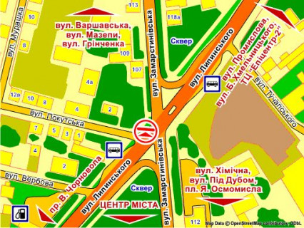 Billboard B in Lviv вул. Замарстинівська – Липинського (на перехресті),  розмір 2,3 х 3,2 м скрол scheme