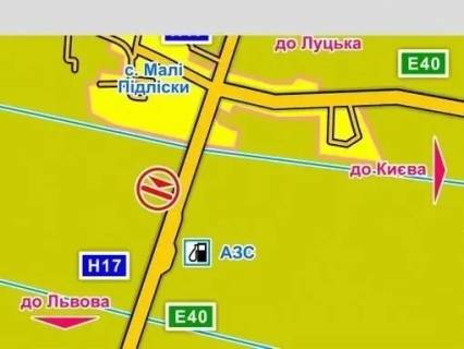 Billboard A in Lviv с. Малі Підліски (Київська траса, напрямок до Львова), конструкція |, 5х12 м scheme