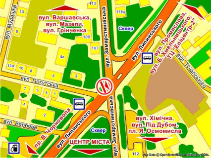 Billboard A in Lviv вул. Замарстинівська – Липинського (на перехресті),  розмір 2,3 х 3,2 м скрол scheme