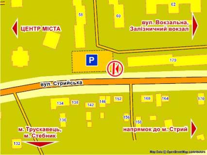 Billboard A in Drogobich st. Strijs'ka (navproti bud. 179) scheme