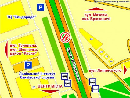 Prismatron, Prism Р/П in Lviv av. Cornovola (Universam), z centru, prizma 2 - 395902 scheme