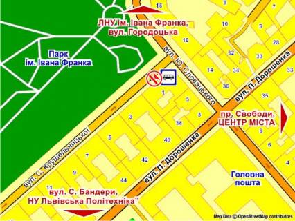 Citylight B in Lviv st. Krusel'nic'koi, 1, misce 1 scheme