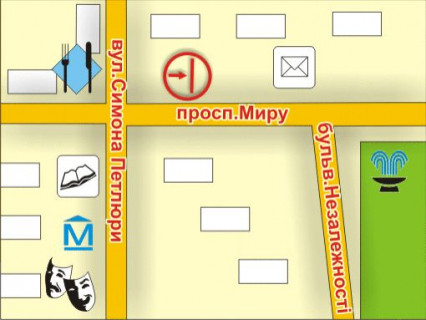 Citylight B in Lviv av. Miru, 9, misce 3 scheme