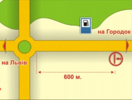 Billboard B in Lviv с. Зимна Вода (на Городок), 4х8 м scheme