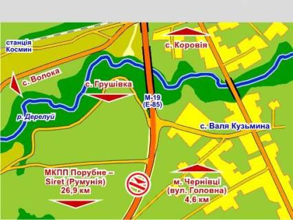 Billboard A in Valya Kuzmina с. Валя Кузьмина (напрямок на Сучаву), 4x8 м scheme