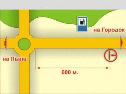 Billboard B in Lviv с. Зимна Вода (на Городок), 4х8 м scheme