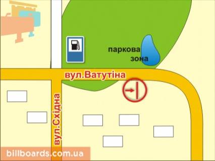 Billboard A in Zhytomyr st. Nezaleznosti, 2 scheme