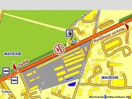 Billboard B in Lviv с. Малехів (Київська траса, біля АЗС "WOG"),  5х12 м scheme