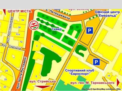 Video Billboard B in Lviv пл. Петрушевича – вул. Руставеллі, розмір 2,3 х 3,2 м екран - 563456 scheme