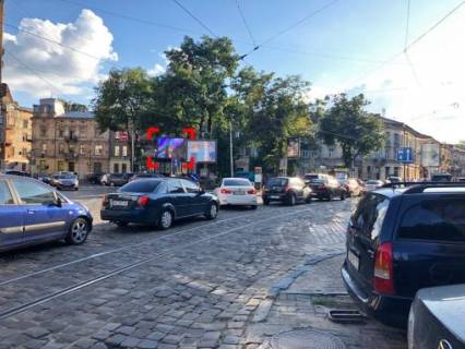 Video Billboard A in Lviv пл. Франка (на острівці), розмір 2,3 х 3,2 м екран - 563422 Photo 1