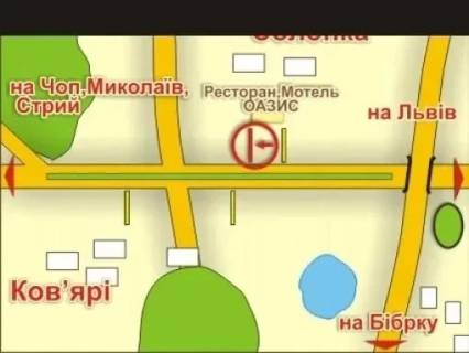 Billboard A in Lviv с. Солонка (напрямок до Чопа), місце 4 scheme