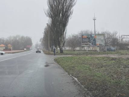 Billboard A in Kam'yanske (Dniprodzerzhinsk), 3x6  ulSiceslavskij slah (gotel' Bat'kivsina) Baglejskij r. Photo 1