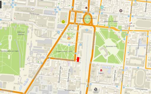 Billboard A in Odessa, 3x6x1  Starosennaa plosad', 33 scheme