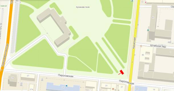 Billboard B in Odessa, 3x6x2  Pirogovskaa, 21 (naprotiv) scheme