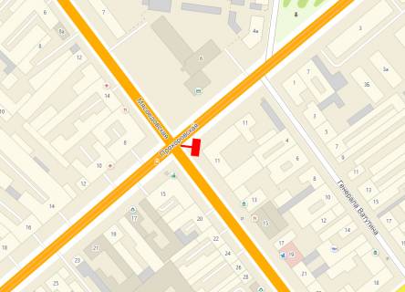 Billboard A in Odessa, 3x6x2  Prohorovskaa /Masoedovskaa 11 scheme