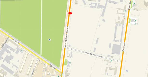 Billboard A in Odessa, 3x6x1  Lustdorfskaa doroga, 9  - vhod na 2e Hristianskoe kladbise scheme