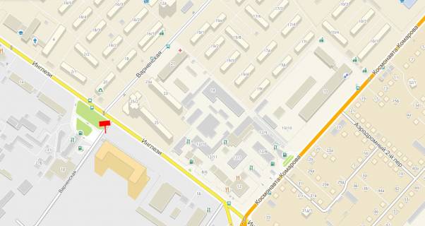 Billboard A in Odessa, 3x6x1  Inglezi / Varnenskaa, 27-A scheme