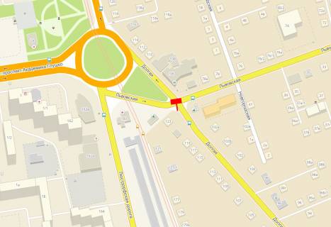 Billboard A in Odessa, 3x6x1  Dolgaa st. No123 scheme