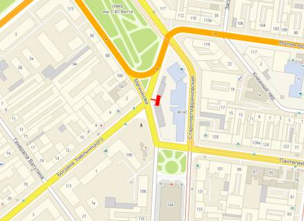 Billboard A in Odessa, 3x6x1  Staroportofrankovskaa, 40/42 (so storony perekrestka B. Hmel'nickogo i Mecnikova) (No 1) scheme