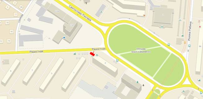 Billboard A in Odessa, 3x6x1  Radostnaa, 1 scheme