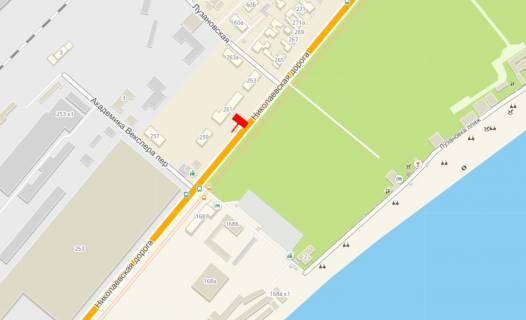 Billboard A in Odessa, 3x6  Nikolaevskaa dor, 253 / per. Akademika Vekslera scheme