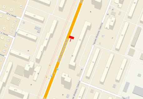 Billboard B in Odessa, 3x6  Dobrovol'skogo pr-t No92 scheme