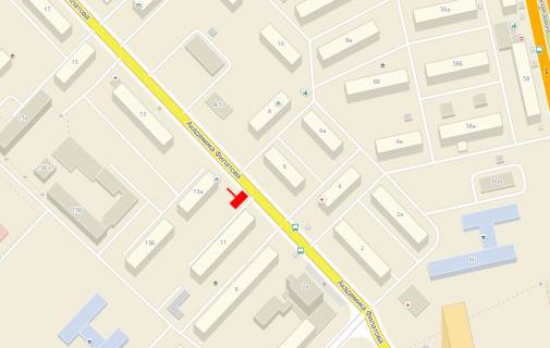 Billboard A in Odessa, 3x6x1  Filatova Ak.No13-a scheme