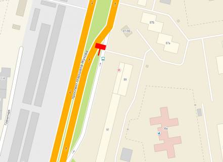 Billboard A in Odessa, 3x6x2  Nebesnoj sotni (byvsaa M. Zukova) 89 (v gorod) scheme