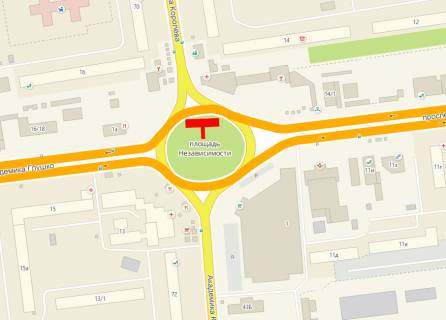 Billboard + in Odessa, 3x12x1  Nezavisimosti pl ( Glusko, sh 13) (No4)                                                          LEVYJ scheme